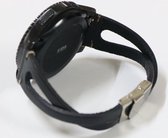 SmartphoneClip® Twist bandje Leer Zwart geschikt voor Samsung Galaxy Watch 42mm en Galaxy Watch Active