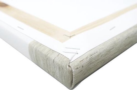 Cheminée dans un mur de pierre 180x120 cm - Tirage photo sur toile (Décoration murale salon / chambre) XXL / Groot format!