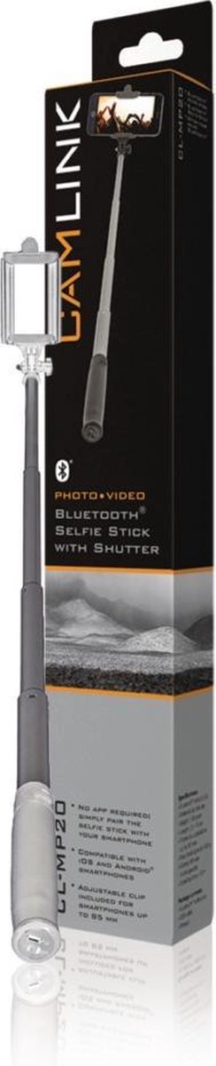 Camlink CL-MP20 Selfie Stick Met Bluetooth Afstandbediening 75 Cm