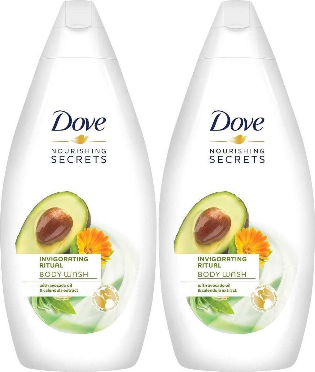 Goedkoopste Dove Douchegel Women – Invigorating Ritual Avocado - Voordeelverpakking 2 x 500 ml