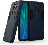 Voor Xiaomi Redmi Note 8 Pro Simple Style Shockproof PC + TPU Case (blauw)