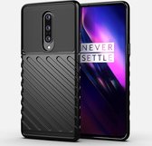 Voor OnePlus 8 Thunderbolt Shockproof TPU Soft Case (zwart)