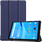 Lenovo Tab M8 Hoesje Tri-Fold Book Case met Standaard Donkerblauw