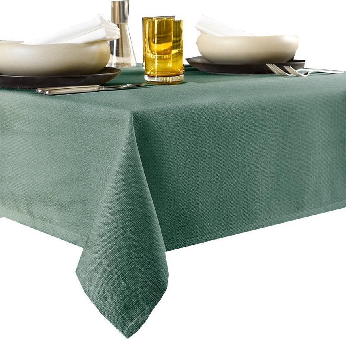 De Witte Lietaer Tafellaken Gibson 145x360 Cm Polyester Groen