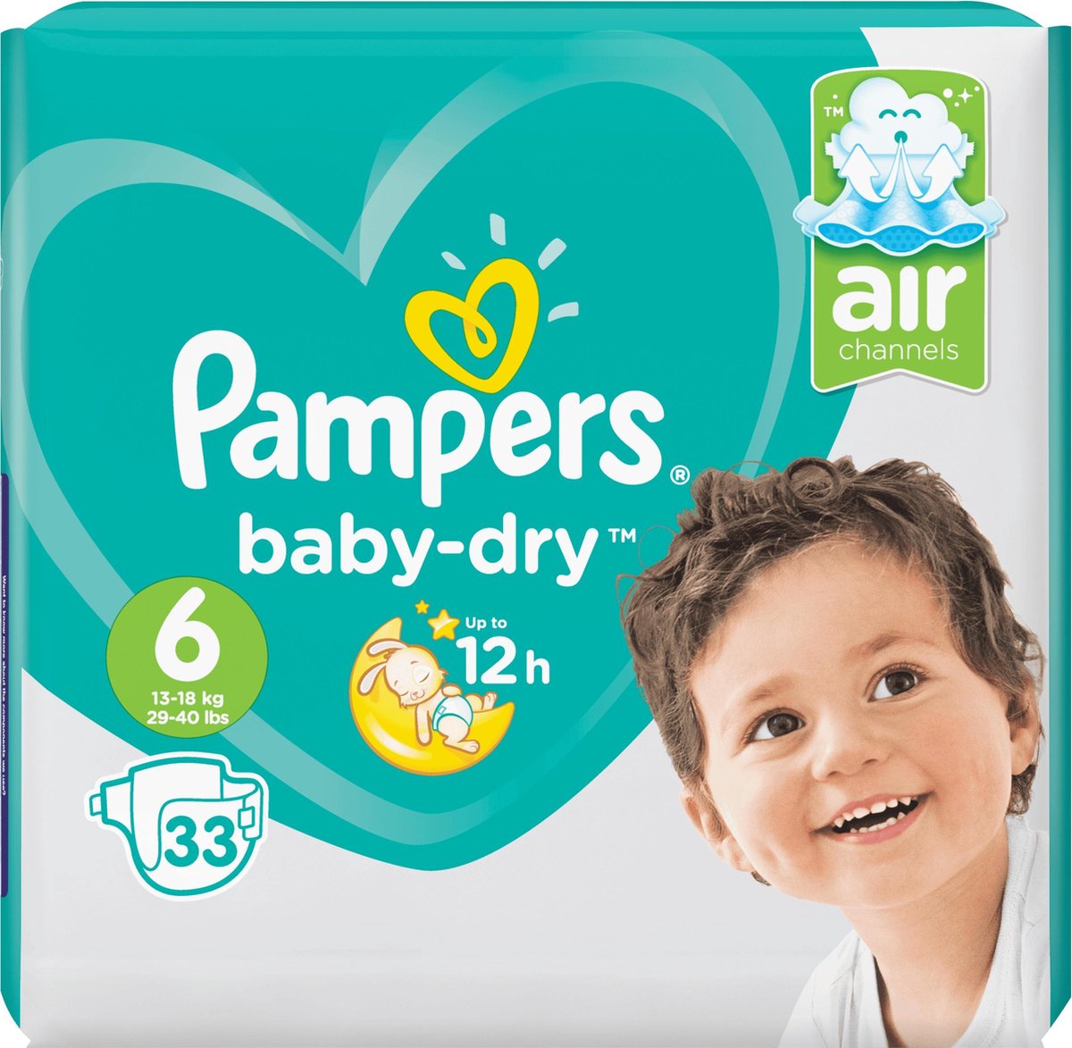 Goedkoopste Pampers Baby Dry Luiers Maat 6 - 33 stuks