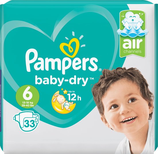 Interesseren Vernederen Permanent Pampers Baby Dry Luiers - Maat 6 - 33 stuks | bol.com