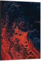 Dibond –Lava– 80x120cm Foto op Aluminium (Met Ophangsysteem)