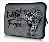Laptophoes 17,3 inch wild and free - Sleevy - laptop sleeve - laptopcover - Sleevy Collectie 250+ designs