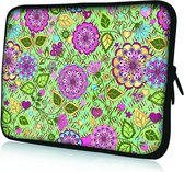 Sleevy 15,6 laptophoes roze bloemen - laptop sleeve - laptopcover - Sleevy Collectie 250+ designs