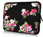 Sleevy 15.6 laptophoes gekleurde bloemen - laptop sleeve - laptopcover - Sleevy Collectie 250+ designs