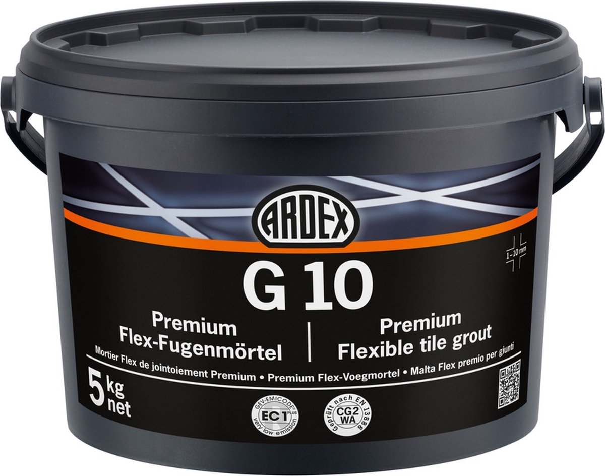 Ardex G10 Premium Flex-Voegmortel antraciet 5kg - Ardex