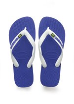 Havaianas Brasil Logo Unisex Slippers - Marine Blue - Maat 43/44