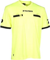 Patrick Scheidsrechtersshirt Korte Mouw Heren - Fluogeel | Maat: S