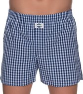 DEAL boxershort check donkerblauw/wit