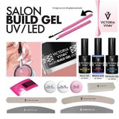 Starterset Gel - Victoria Vynn- Builder Gel om je nagels mee te verlengen of te verstevigen - French Manicure set