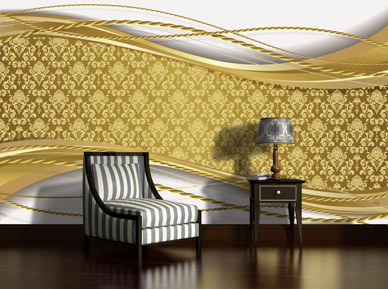 Or | Photomural blanc, revêtement mural