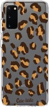 Casetastic Samsung Galaxy S20 4G/5G Hoesje - Softcover Hoesje met Design - Leopard Print Print