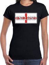 Engeland / England landen t-shirt zwart dames XL