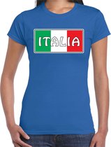 Italie / Italia landen t-shirt blauw dames 2XL