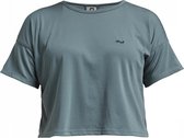 Röhnisch Crop-top Logo Dames Polyester/elastaan Groen Maat Xs
