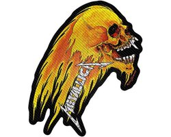 Metallica Flaming Skull Patch meerkleurig Polyester -