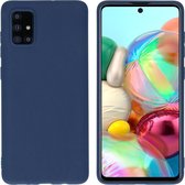Samsung Galaxy A71 Hoesje - iMoshion Color Backcover - Donkerblauw