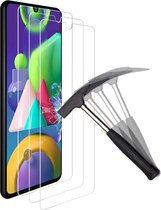 3x Screenprotector Tempered Glass Glazen Gehard Screen Protector 2.5D 9H (0.3mm) - Glasplaatje Geschikt voor: Samsung Galaxy M31 - Tempered Glas Screenprotector