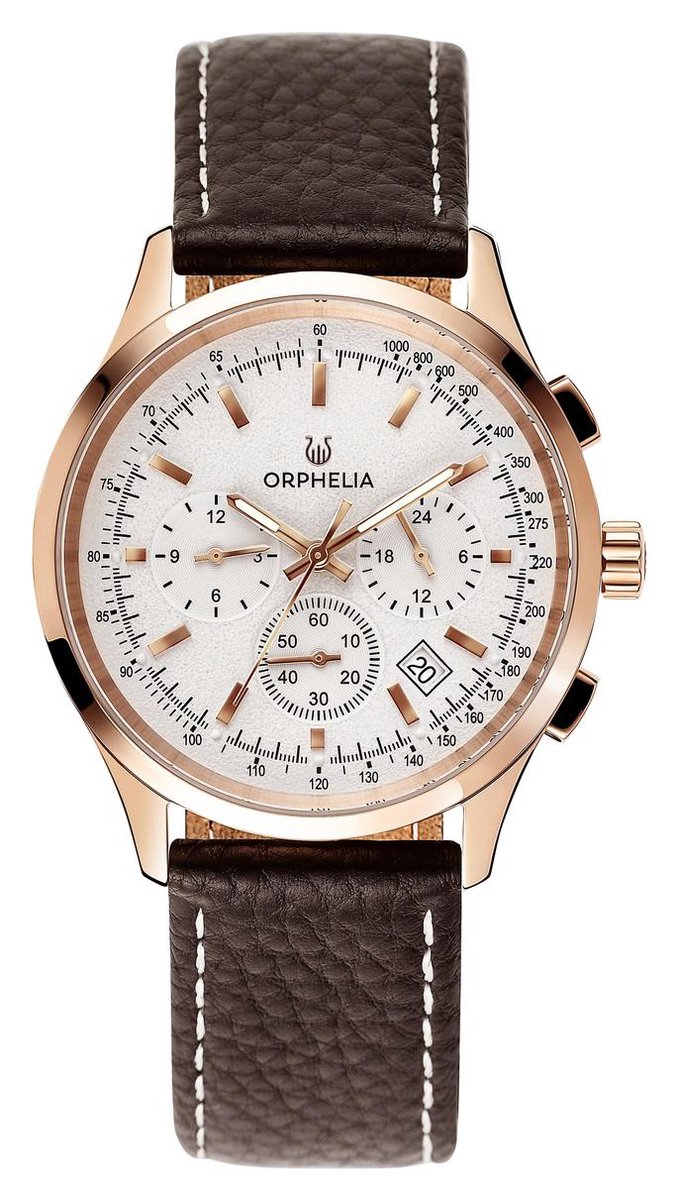 Orphelia 24h OR81703 Horloge - Leer - Bruin - Ø 42 mm