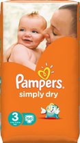 Pampers Simply Dry maat 3 Value Pack 56 stuks