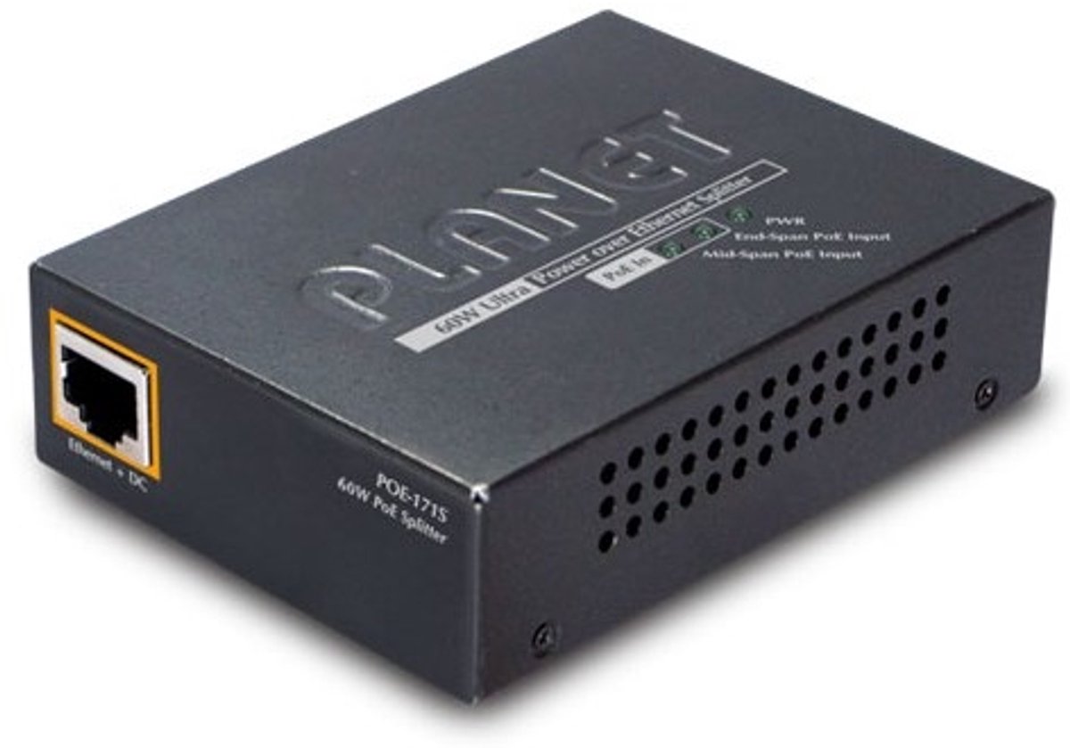 Planet Single Port 10/100/1000Mbps Ultra Poe Splitter