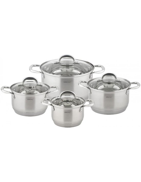 Niceey Pannenset - Set van 7 - Voor Alle Warmtebronnen - RVS
