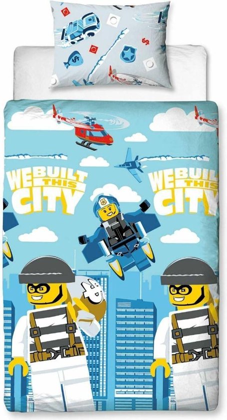 decaan Dochter Consequent LEGO City dekbed - 1 persoons - Lego dekbedovertrek - 1 kussensloop |  bol.com