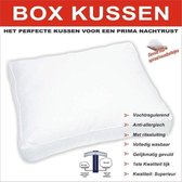 BOX Kussen | tijk 100% katoen Perkaal | Bolletjesvezels | 50x60 /10cm
