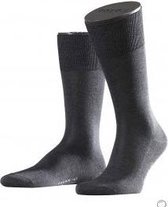 FALKE No. 9 Pure Fil d Ecosse herensokken - antraciet (anthracite mel.) - Maat: 47-48