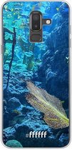 Samsung Galaxy J8 (2018) Hoesje Transparant TPU Case - Coral Reef #ffffff