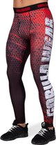 Gorilla Wear Bruce Men's Tights - Zwart/Rood - S