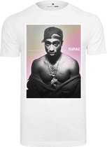 Mister Tee Tupac Heren Tshirt -S- Tupac Afterglow Wit