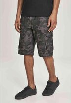 Urban Classics Cargo Korte broek -Taille, 42 inch- Belted Camo Cargo Ripstop Grijs/Zwart