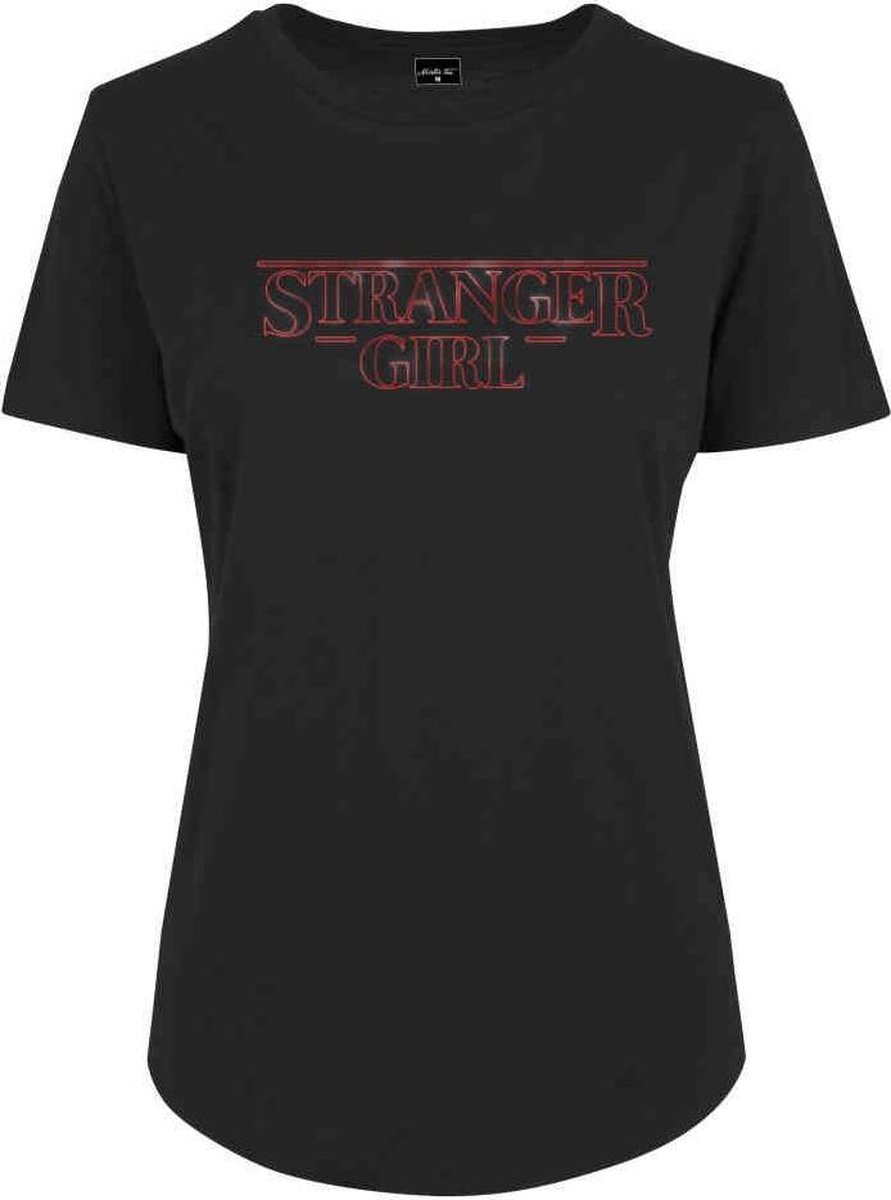 Urban Classics Dames Tshirt -XL- Stranger Girl Zwart