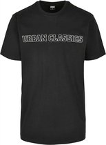 Urban Classics Heren Tshirt -XS- Big Logo Oversized Zwart