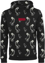 Urban Classics Hoodie/trui -M- Glory AOP Zwart