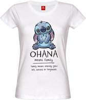 Lilo & Stitch - Ohana Means Family Ladies T-Shirt-Large