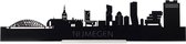 Standing Skyline Nijmegen Zwart hout - 60 cm - Woondecoratie design - Decoratie om neer te zetten en om op te hangen - Meer steden beschikbaar - Cadeau voor hem - Cadeau voor haar - Jubileum - Verjaardag - Housewarming - Interieur - WoodWideCities