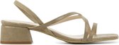 Stefano Lauran Vrouwen Leren    Sandalen / Damesschoenen Ambra - Taupe - Maat 37