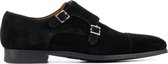 Magnanni Mannen Suède Gespschoenen / Herenschoenen / Instapper 16016 - Zwart - Maat  46.5