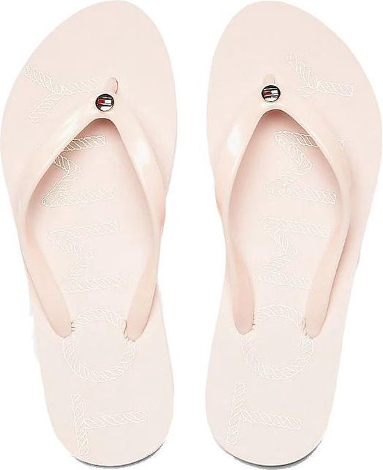 Tommy Hilfiger dames teenslippers - pale pink | bol