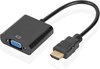 HDMI naar VGA Adapter Kabel - 25 cm - 1080p Full HD - Zwart