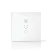 Nedis SmartLife Wandschakelaar | Wi-Fi | Gordijn / Sluiter / Zonnescherm | Muurmontage | 300 W | Android™ / IOS | Glas | Wit