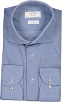 Profuomo   Overhemd Blauw  - Maat UK15-EU38 - Heren - Lente/Zomer Collectie - Katoen