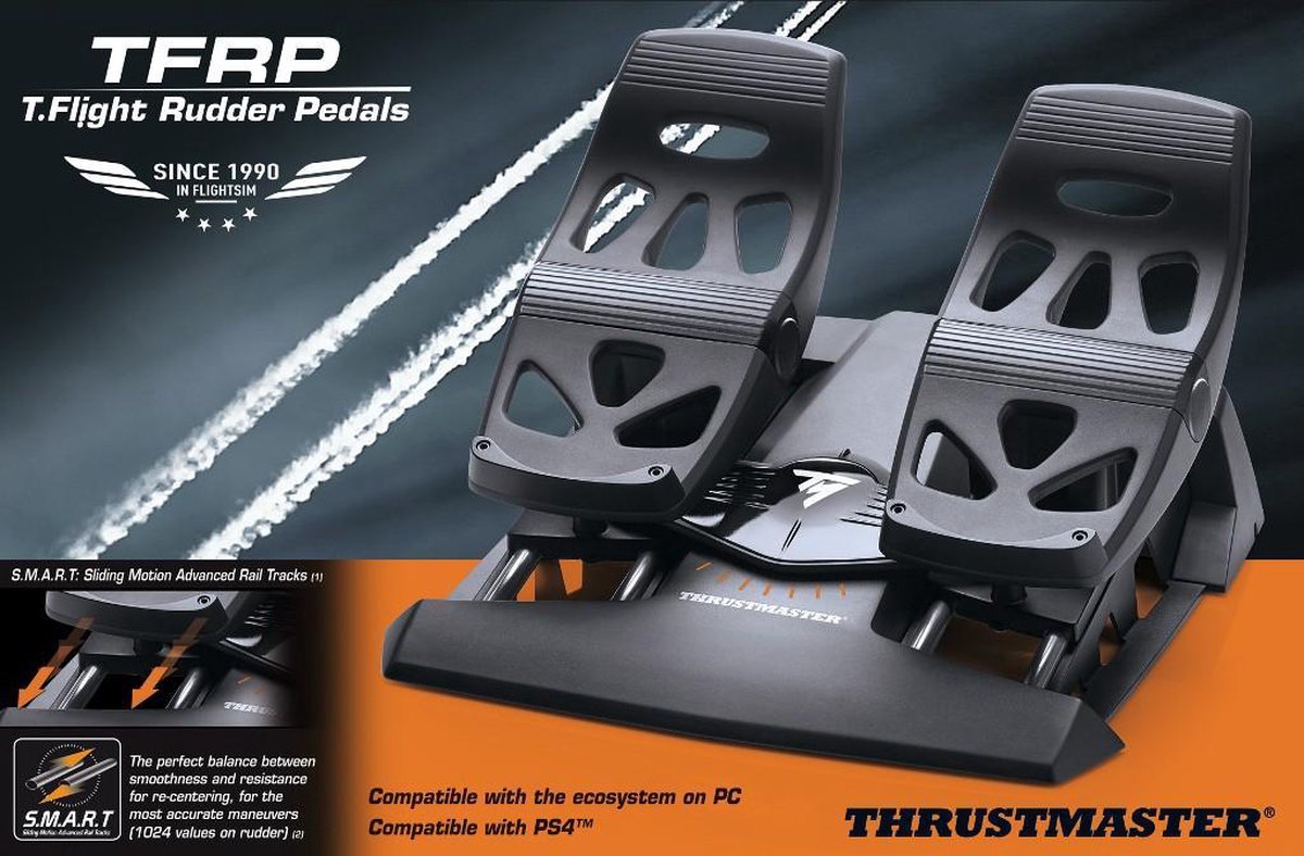 Dubbelzinnigheid verlangen thuis Thrustmaster T.Flight Rudder Pedals - PC - Xbox One - PS4 | bol.com